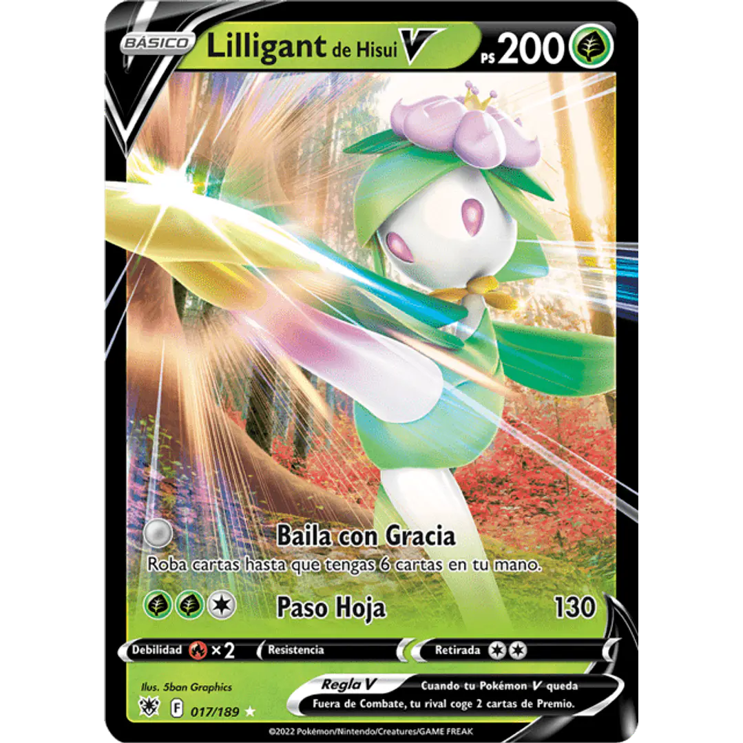 Hisuian Lilligant V - 017/189 - Ultra Rare - Singles Pokemon 1