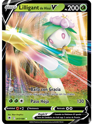 Hisuian Lilligant V - 017/189 - Ultra Rare - Singles Pokemon