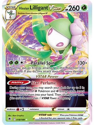 Hisuian Lilligant VSTAR - 018/189 - Ultra Rare - Singles Pokemon