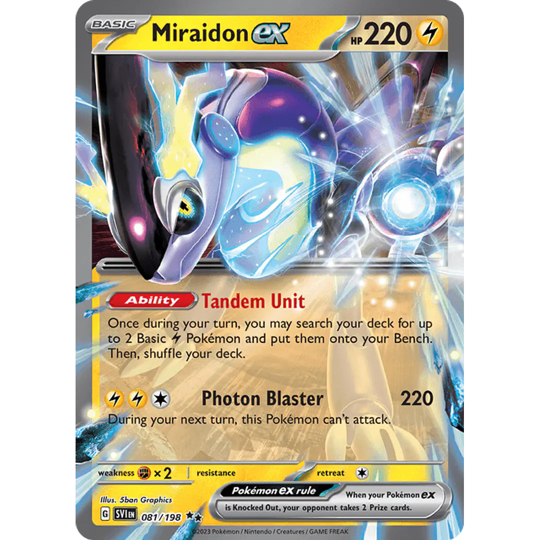 Miraidon ex - 081/198 - Ultra Rare - Singles Pokemon 1