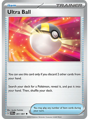 Ultra Ball - 091/091 - Uncommon - Singles Pokemon