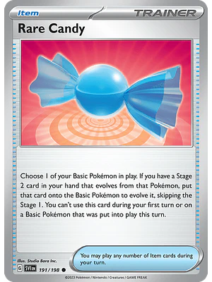 Rare Candy - 191/198 - Common - Singles Pokemon