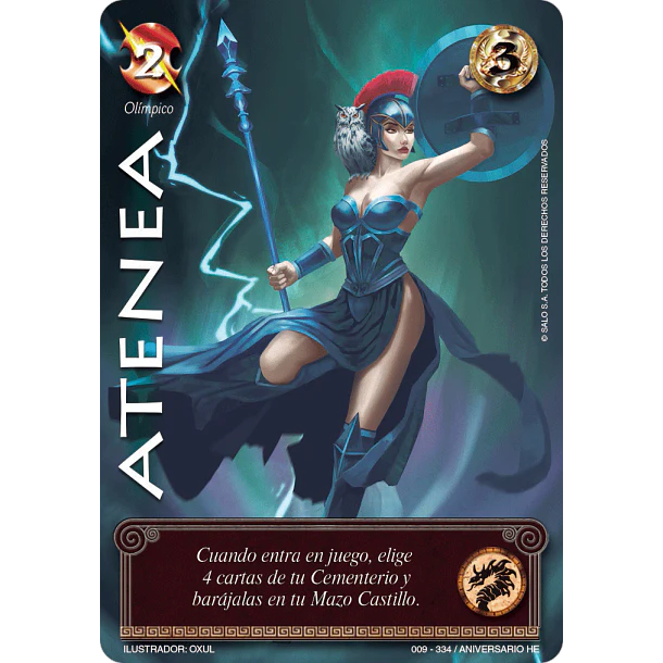 ATENEA FULL ART - SINGLES MITOS Y LEYENDAS