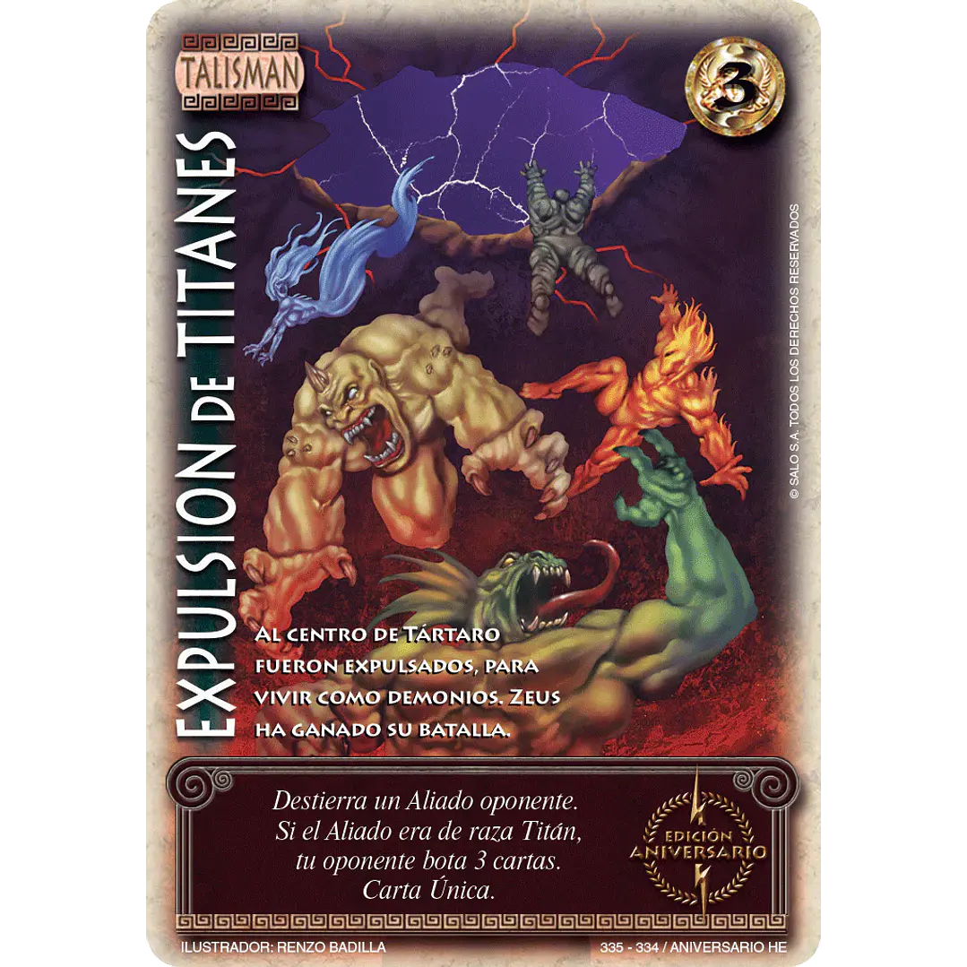 EXPULSION DE TITANES - EDICION ANIVERSARIO 1