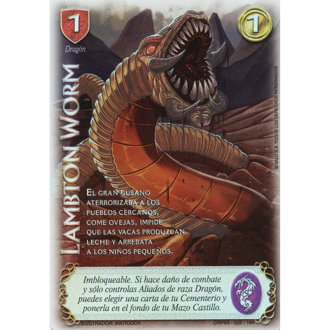 LAMBTON WORM - SINGLES MITOS Y LEYENDAS 1