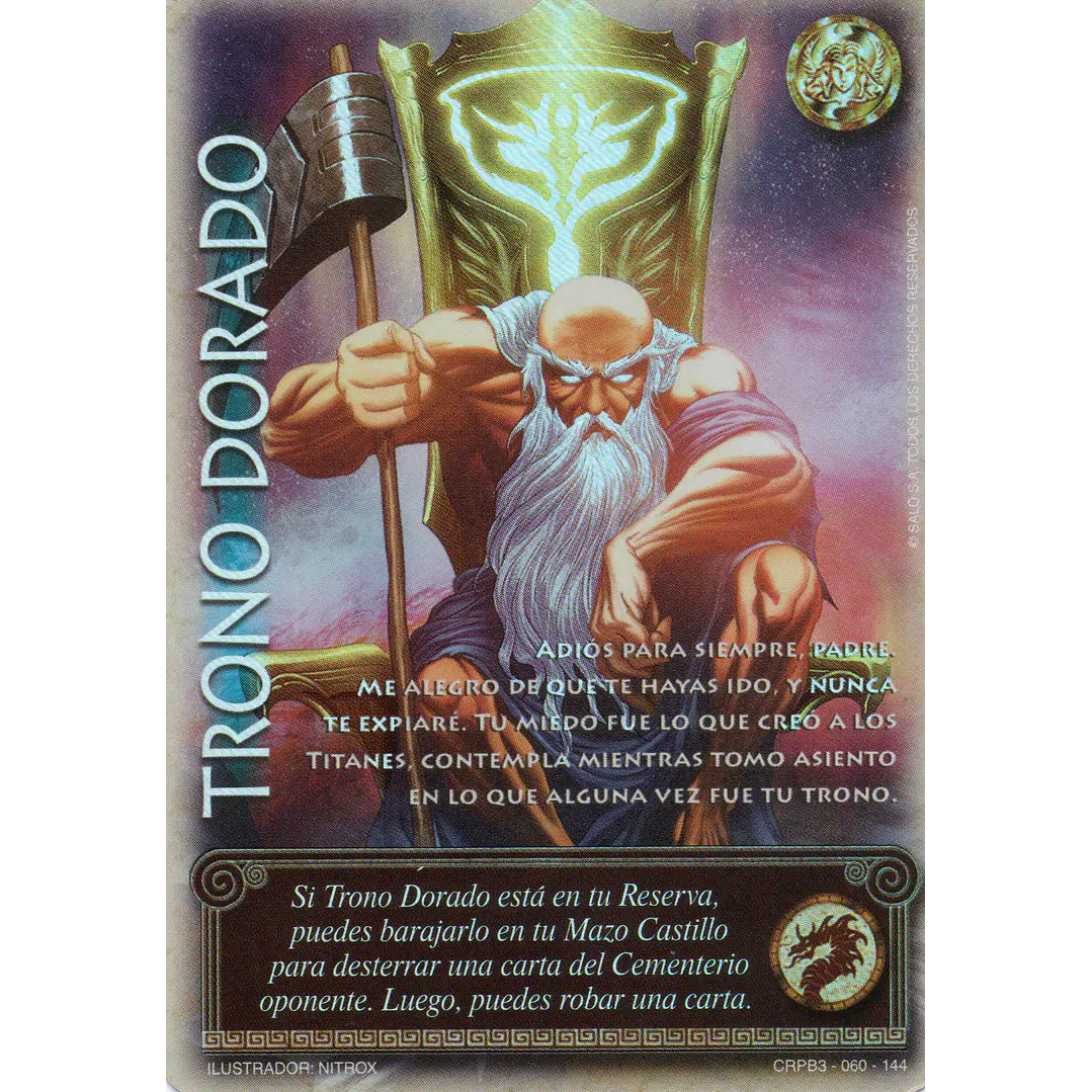 TRONO DORADO - SINGLES MITOS Y LEYENDAS 1