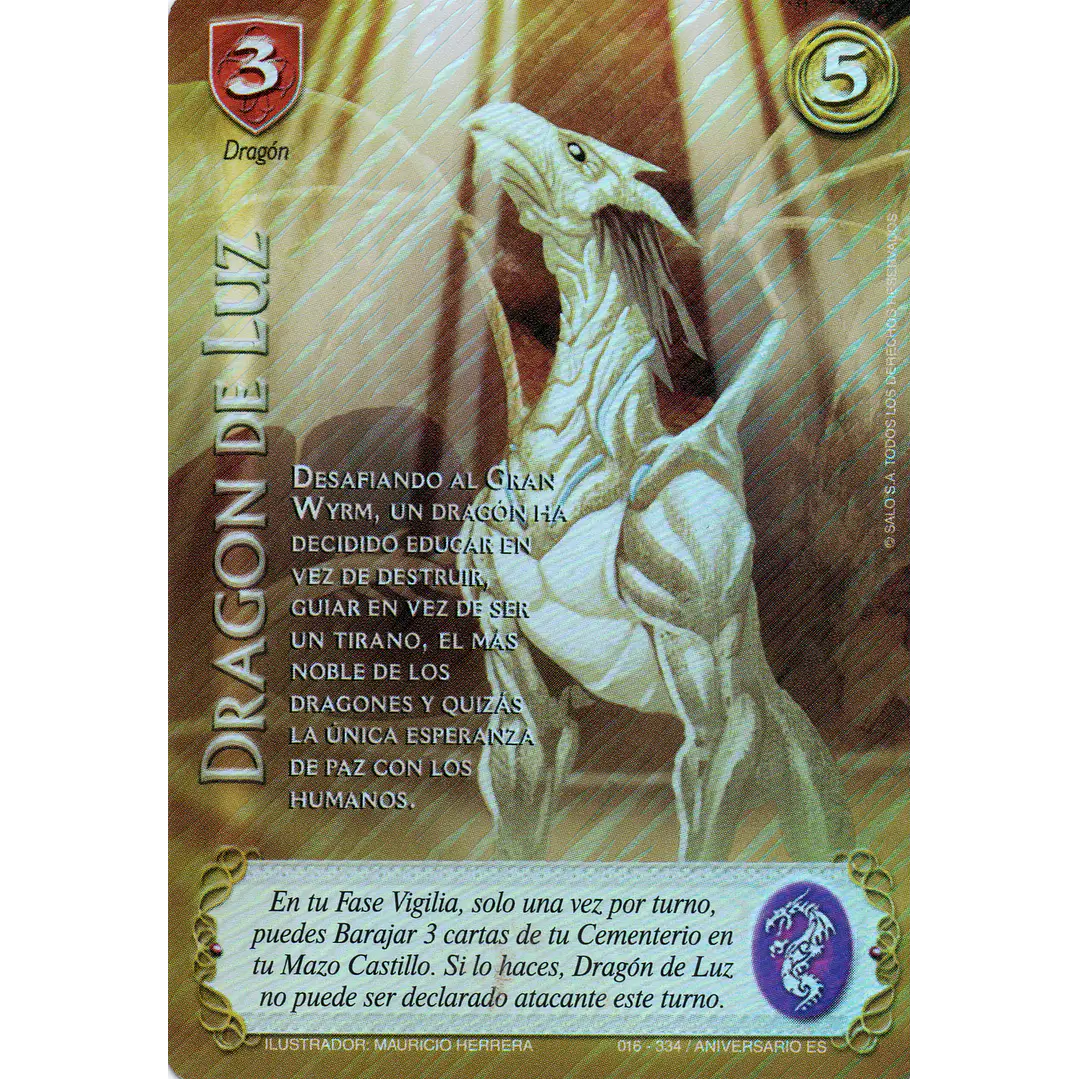 DRAGON DE LUZ (LLUVIA) ANIVERSARIO - SINGLES MITOS Y LEYENDAS 1