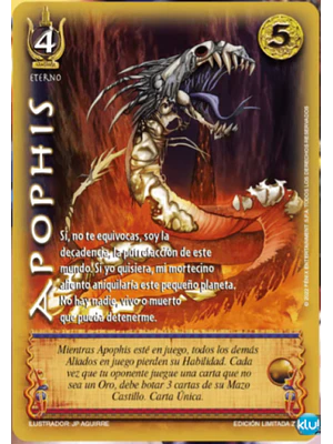 APOPHIS ZOMBIE - SINGLES MITOS Y LEYENDAS