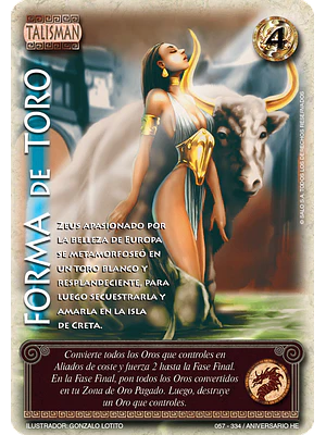 FORMA DE TORO - SINGLES MITOS Y LEYENDAS