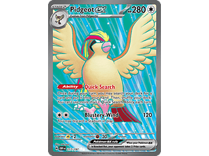 Pidgeot ex - 217/197 - Full Art Secret Rare - Ingles