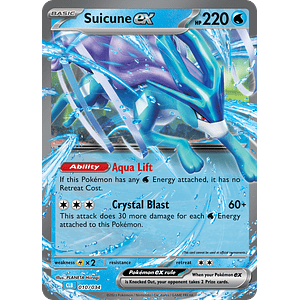 Suicune ex - 010/034 - rare - Ingles