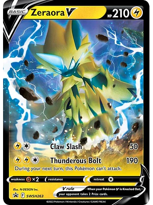 Zeraora V - SWSH263 - rare - Ingles
