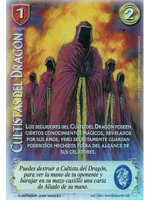 CULTISTAS DEL DRAGON FOIL - SINGLES MITOS Y LEYENDAS