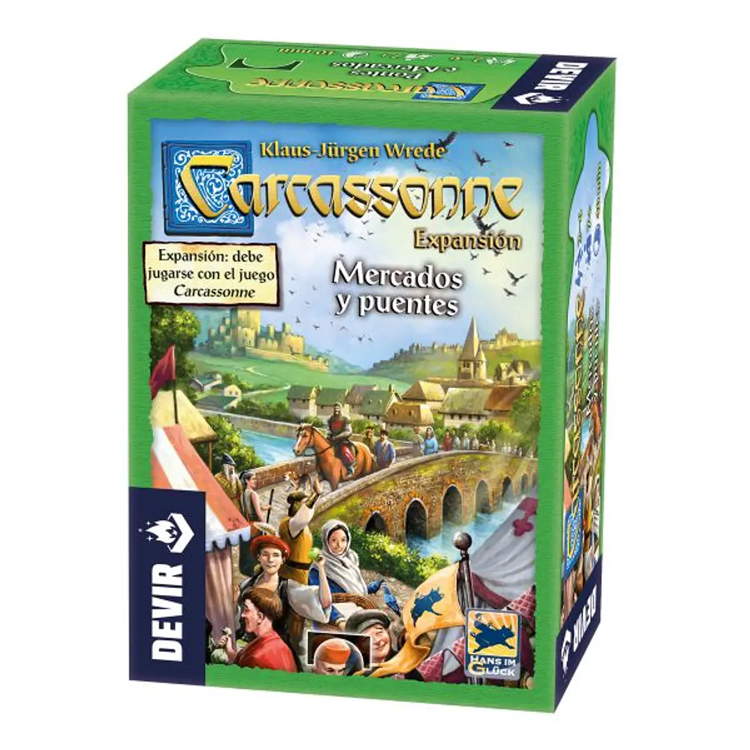 Carcassonne: Mercados y Puentes (2da Edición) - DEVIR 1
