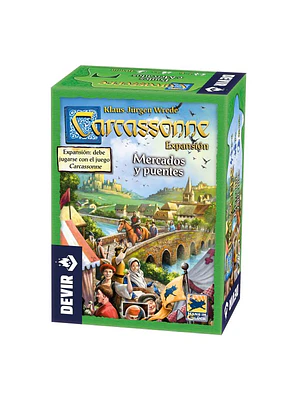 Carcassonne: Mercados y Puentes (2da Edición) - DEVIR