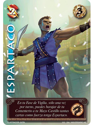 ESPARTACO FULL ART - SINGLES MITOS Y LEYENDAS