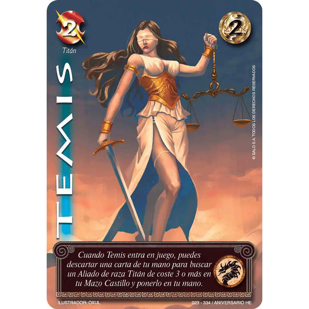 TEMIS FULL ART - SINGLES MITOS Y LEYENDAS 1