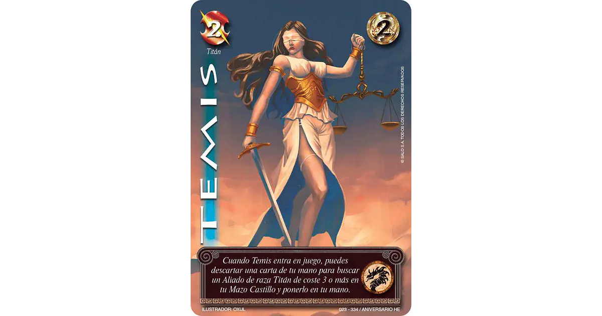 TEMIS FULL ART - SINGLES MITOS Y LEYENDAS