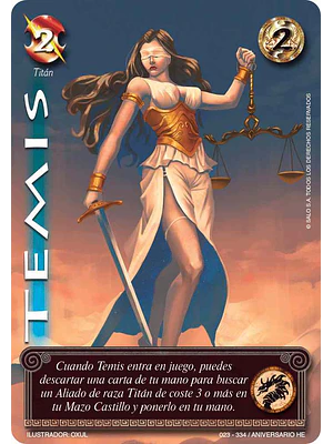 TEMIS FULL ART - SINGLES MITOS Y LEYENDAS
