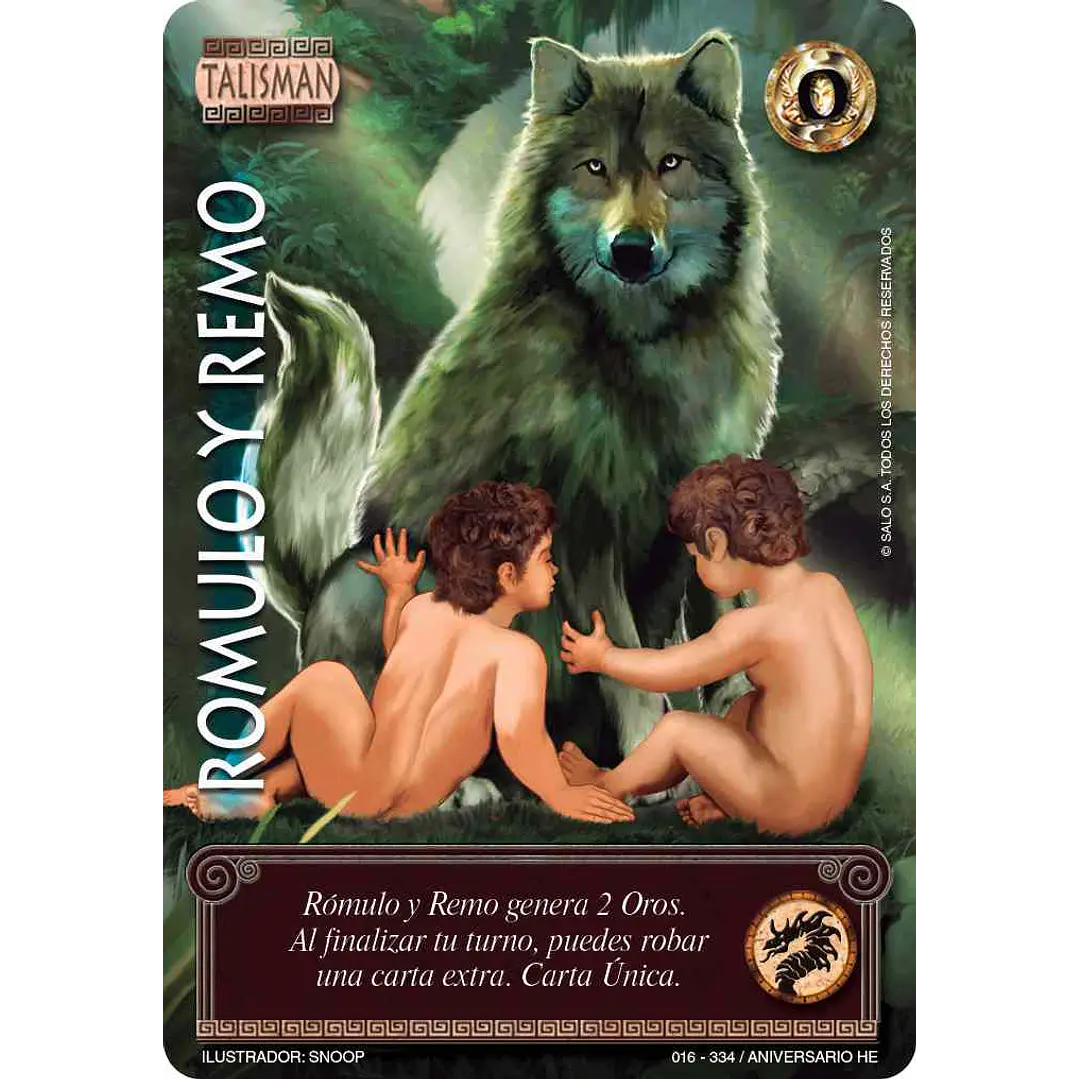 ROMULO Y REMO FULL ART - ANIVERSARIO HE 1