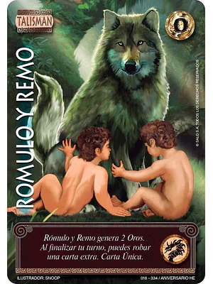 ROMULO Y REMO FULL ART - ANIVERSARIO HE