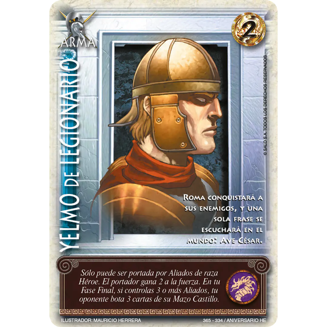 YELMO DE LEGIONARIO REWORK - SINGLES MITOS Y LEYENDAS 1