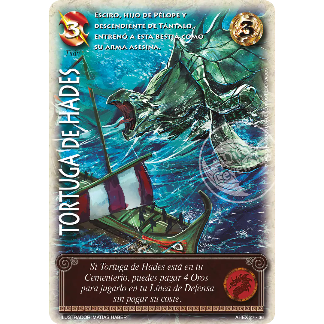 TORTUGA DE HADES - SINGLES MITOS Y LEYENDAS 1