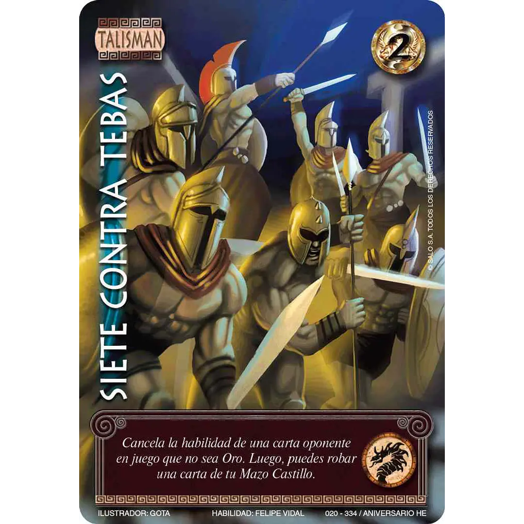 SIETE CONTRA TEBAS FULL ART - SINGLES MITOS Y LEYENDAS 1