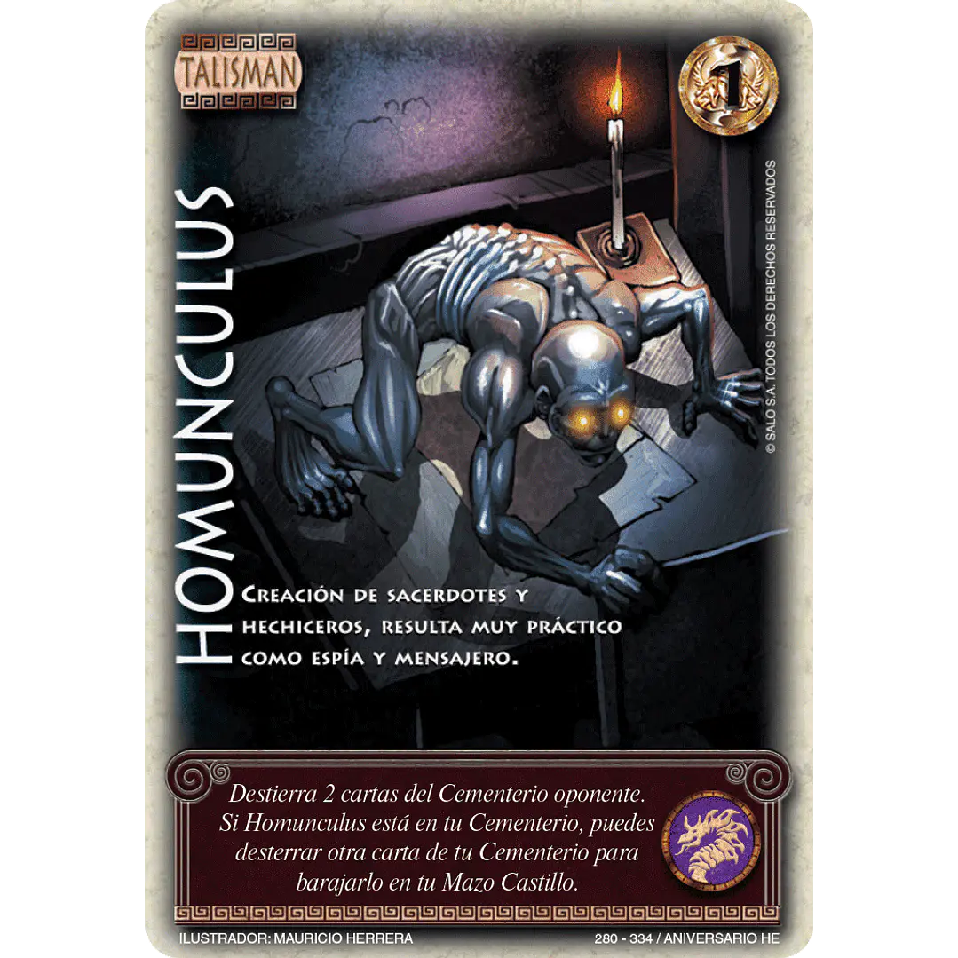 HOMUNCULUS - SINGLES MITOS Y LEYENDAS 1