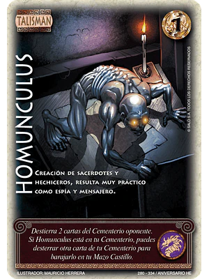 HOMUNCULUS - SINGLES MITOS Y LEYENDAS