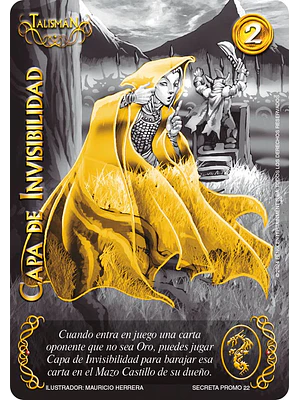 CAPA DE INVISIBILIDAD SECRETA PROMO - SINGLES MITOS Y LEYENDAS