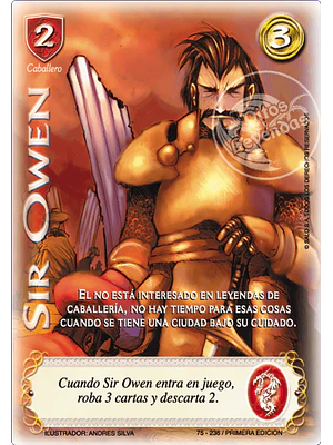 SIR OWEN FOIL ANIVERSARIO ES - SINGLES MITOS Y LEYENDAS