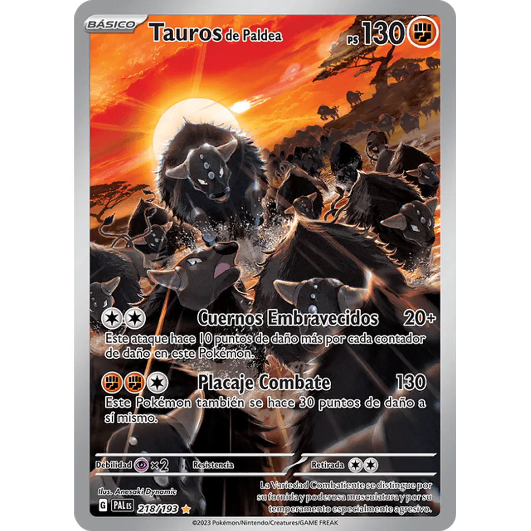 Paldean Tauros 218/193 - Singles Pokemon TCG 1