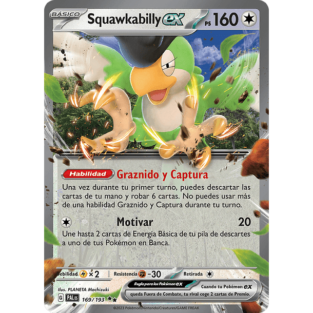 Squawkabilly Ex 169/193 - Singles Pokemon TCG