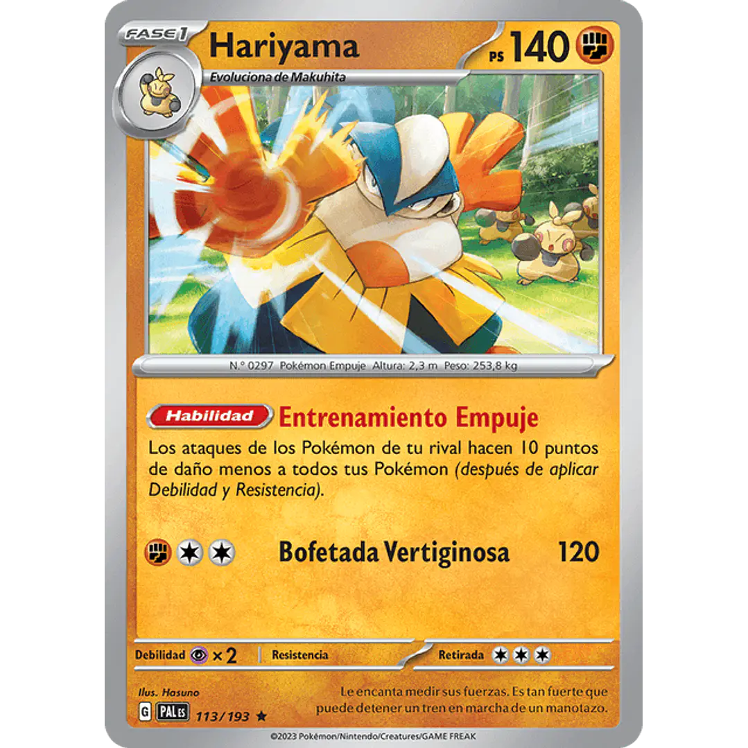 Hariyama 113/193 - Singles Pokemon TCG 1