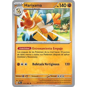 Hariyama 113/193 - Singles Pokemon TCG