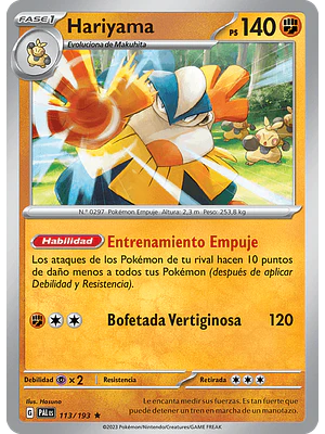 Hariyama 113/193 - Singles Pokemon TCG