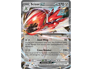 Scizor Ex 111/162 - Singles Pokemon TCG