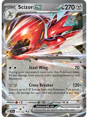 Scizor Ex 111/162 - Singles Pokemon TCG