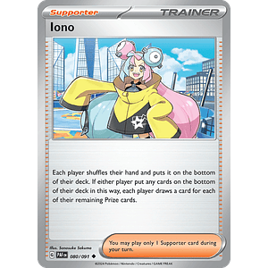 Iono 080/091  - Singles Pokemon TCG