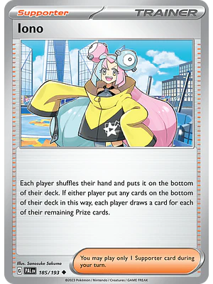 Iono 185/193  - Singles Pokemon TCG