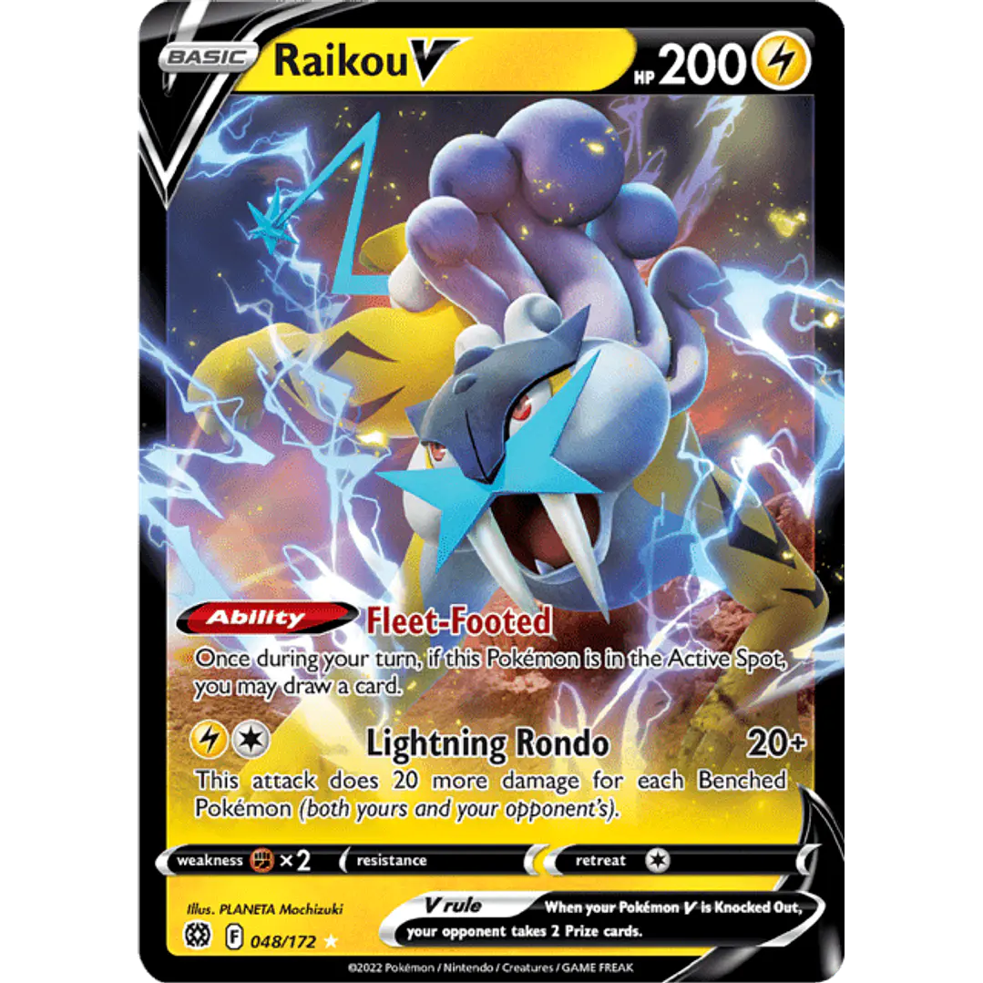 Raikou V - 048/172 - Singles Pokemon TCG 1