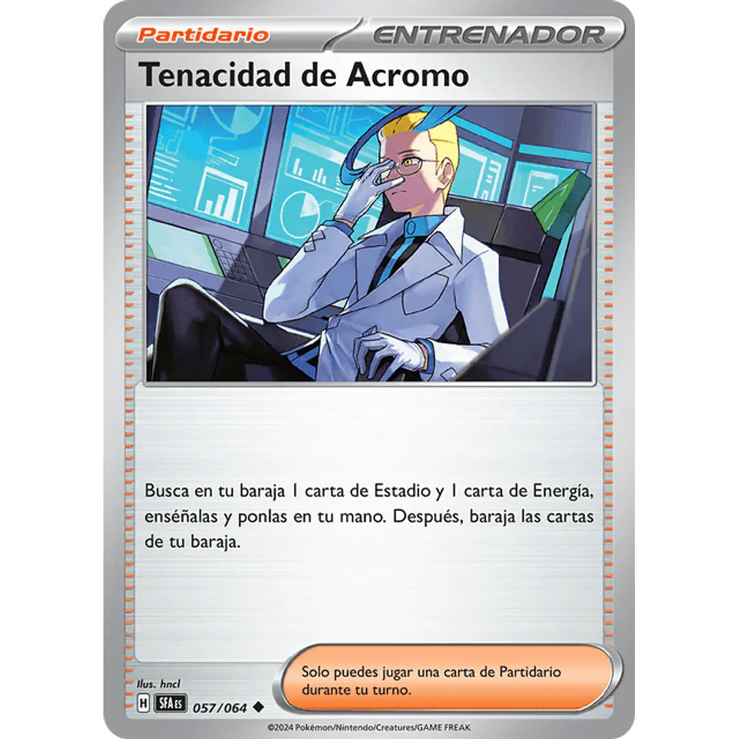 Tenacidad de Acromo 057/064 - Singles Pokemon TCG 1