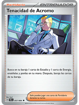 Tenacidad de Acromo 057/064 - Singles Pokemon TCG