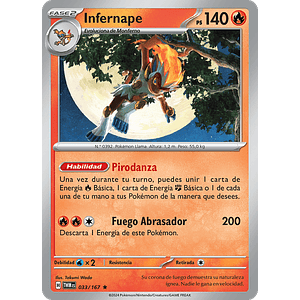 Infernape 033/167 Holo - Singles Pokemon TCG