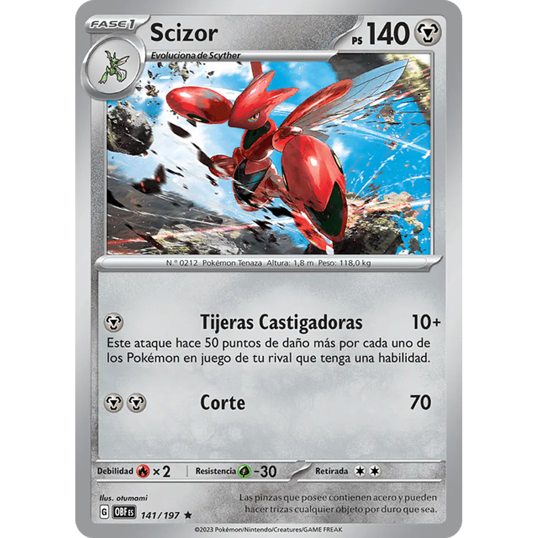 Scizor 141/197 - Singles Pokemon TCG 1