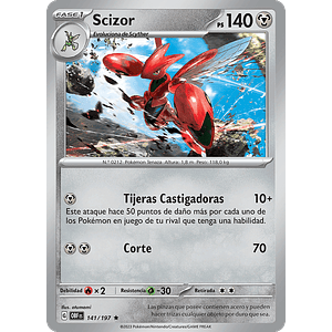 Scizor 141/197 - Singles Pokemon TCG