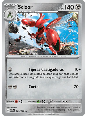 Scizor 141/197 - Singles Pokemon TCG
