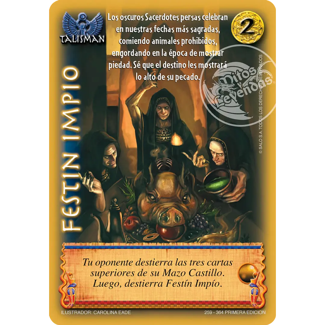 FESTIN IMPIO PRIMERA EDICION - SINGLES MITOS Y LEYENDAS 1
