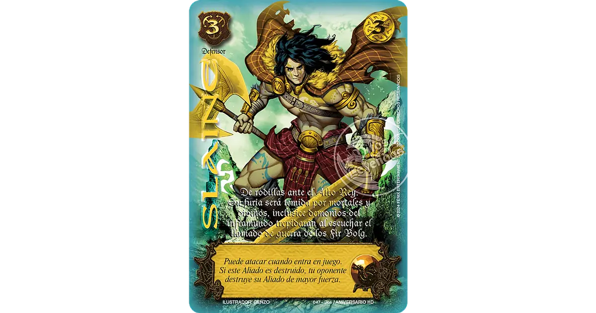 SLAINE FOIL DORADO - SINGLES MITOS Y LEYENDAS